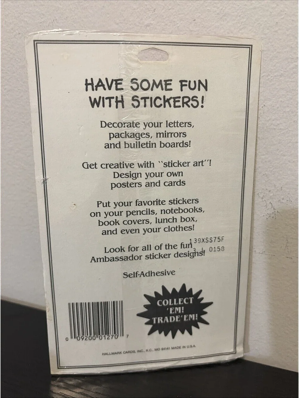 Vtg Hallmark Christmas Angel Stickers *SEALED PACK*